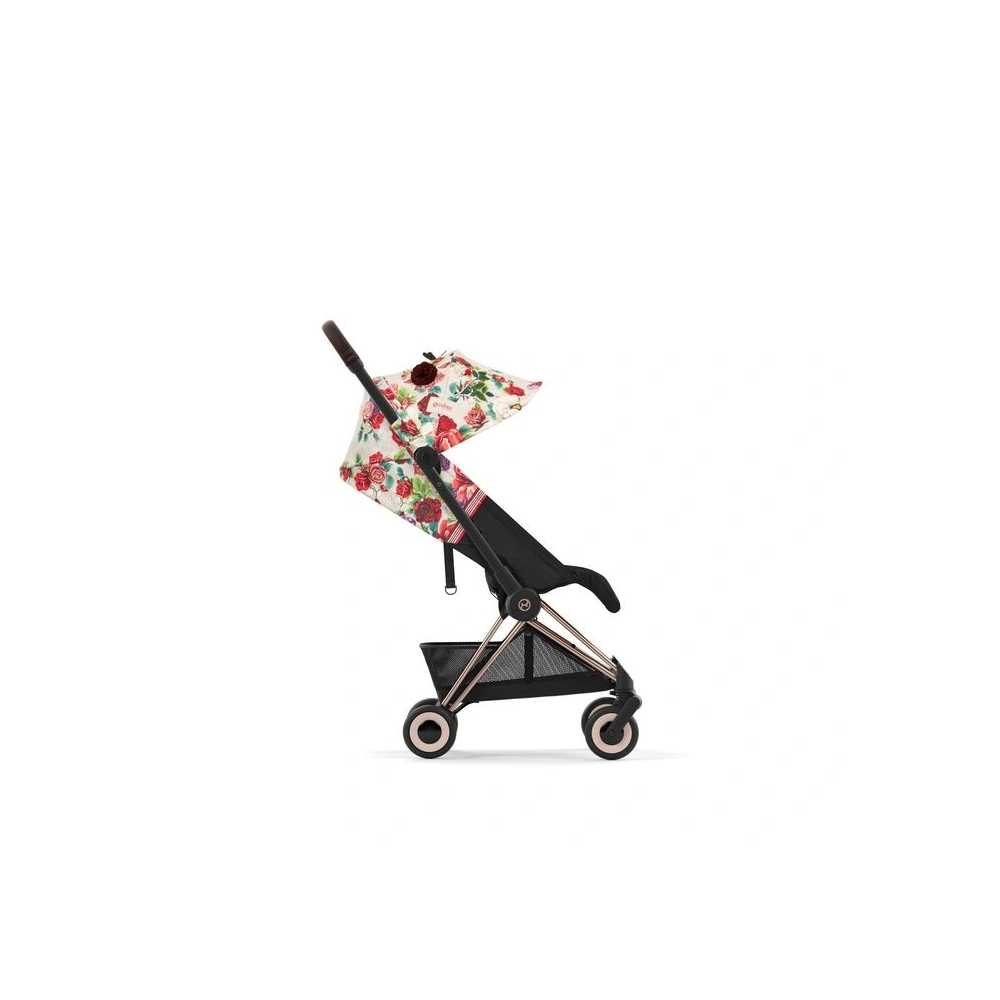 Sportinis vežimėlis Cybex COYA Spring Blossom Light, light beige-Vaikiški vežimėliai, Lopšiai ir rėmai-e-vaikas