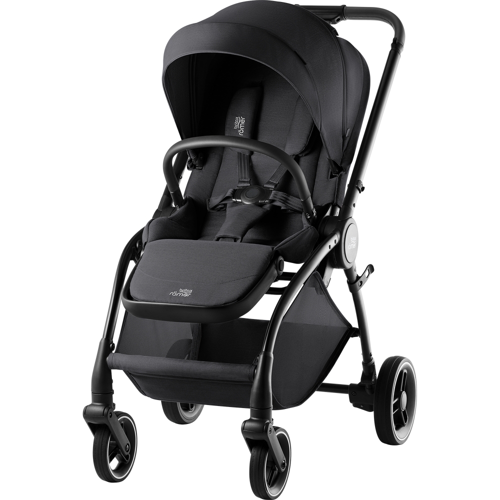 Sportinis vežimėlis Britax RIO, Style Carbon Black-Vaikiški vežimėliai, Sportiniai vežimėliai-e-vaikas