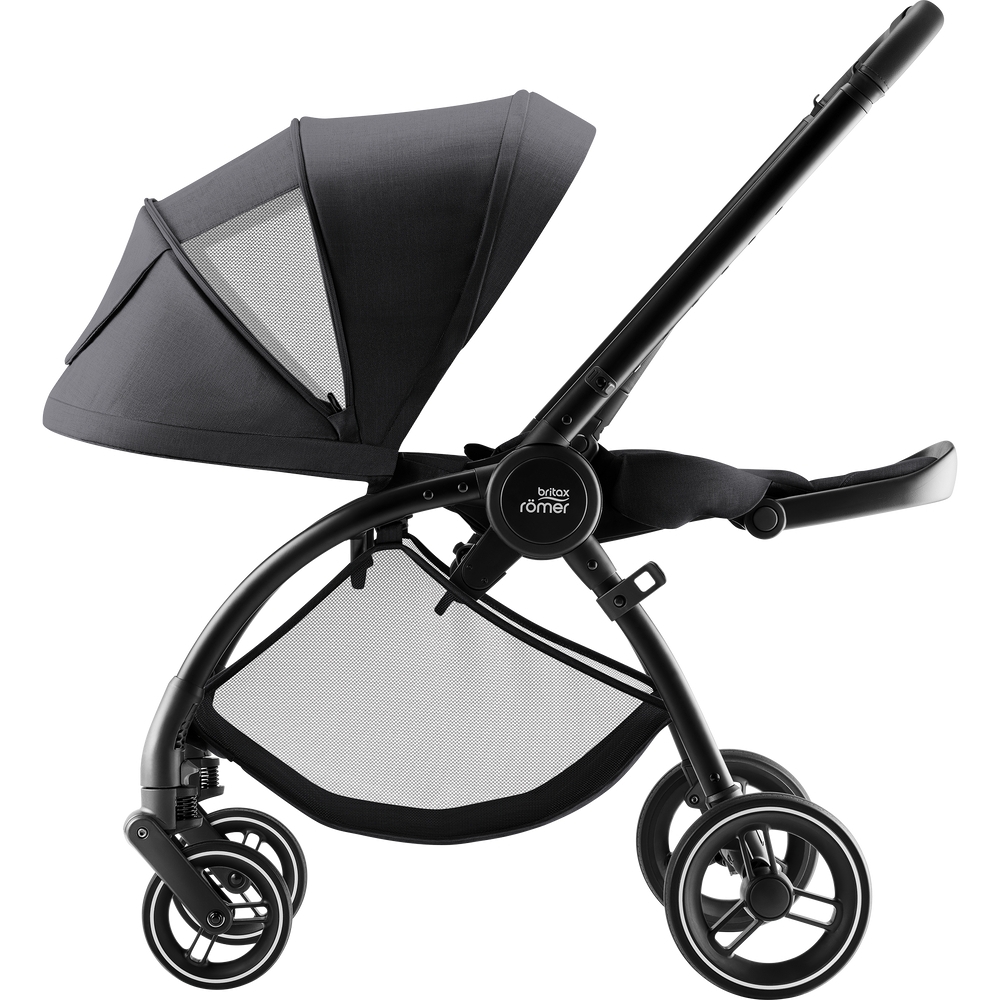 Sportinis vežimėlis Britax RIO, Style Carbon Black-Vaikiški vežimėliai, Sportiniai vežimėliai-e-vaikas