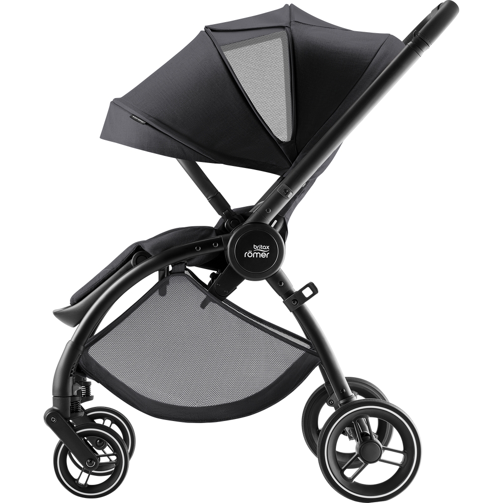 Sportinis vežimėlis Britax RIO, Style Carbon Black-Vaikiški vežimėliai, Sportiniai vežimėliai-e-vaikas