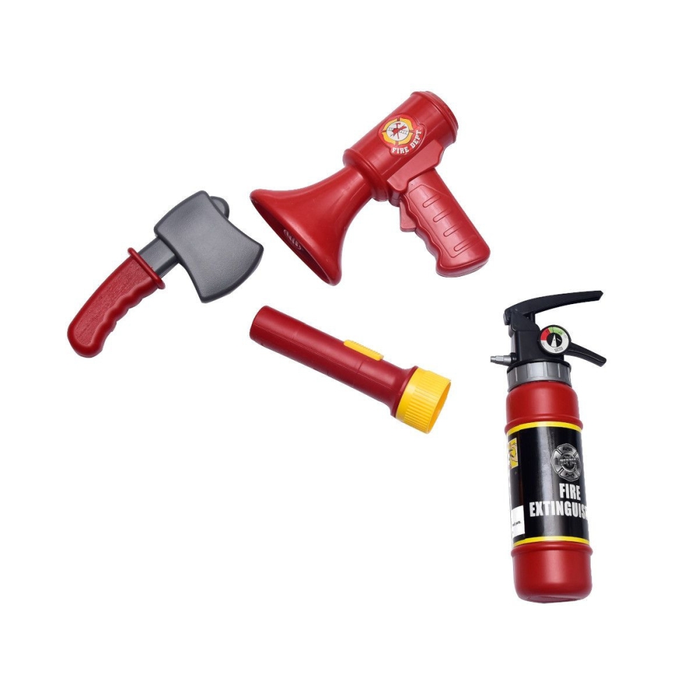 WOOPIE Firefighter Suitcase with Fire Extinguisher Set 7 pcs. 