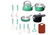 WOOPIE Kitchen Accessories Set Cooking Toy 108 pcs Green					