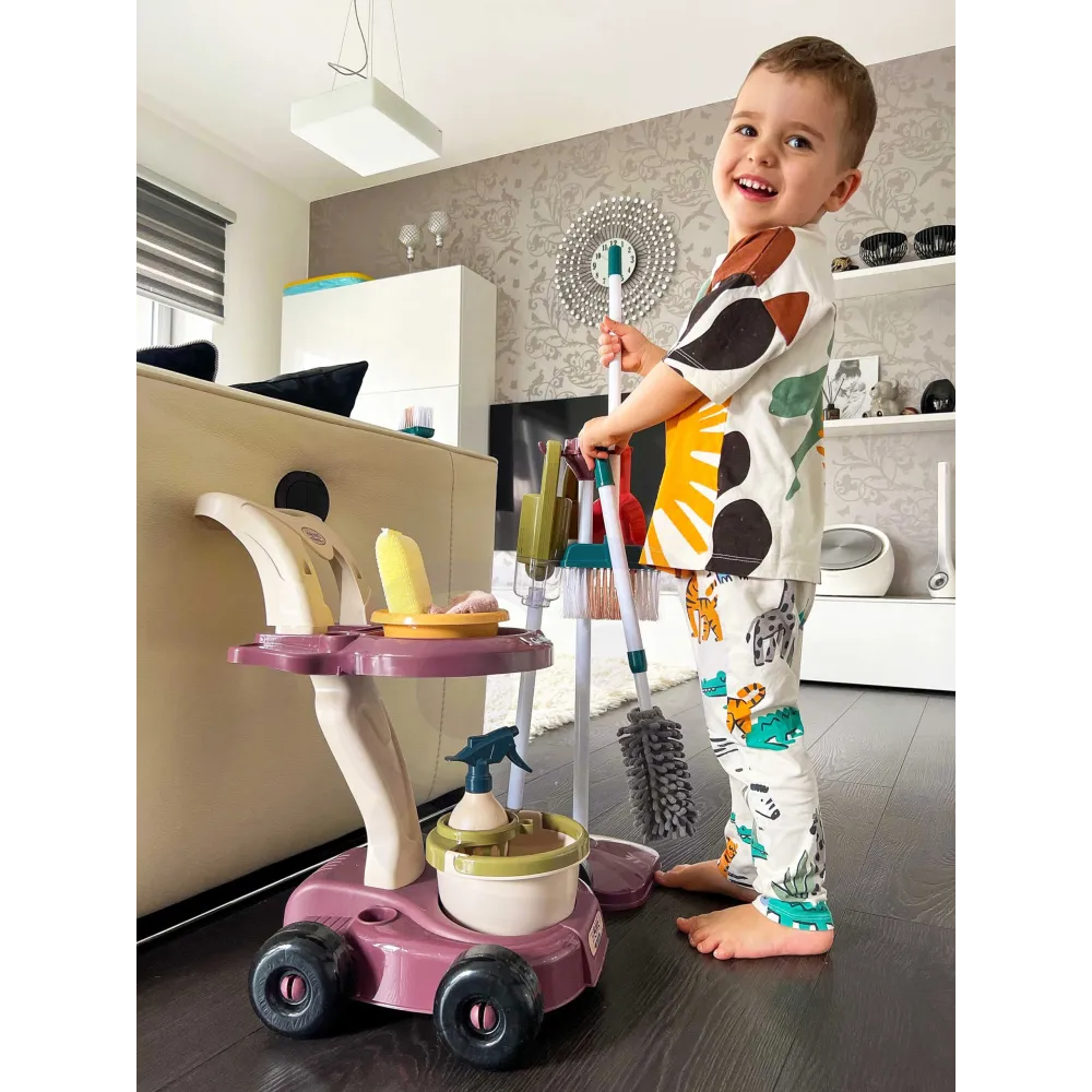 Valymo rinkinys WOOPIE XXL 3-in-1 su vežimėliu, 26 el.