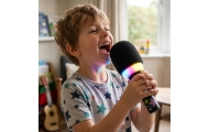 WOOPIE Wireless Karaoke Microphone with Speaker Black BT					