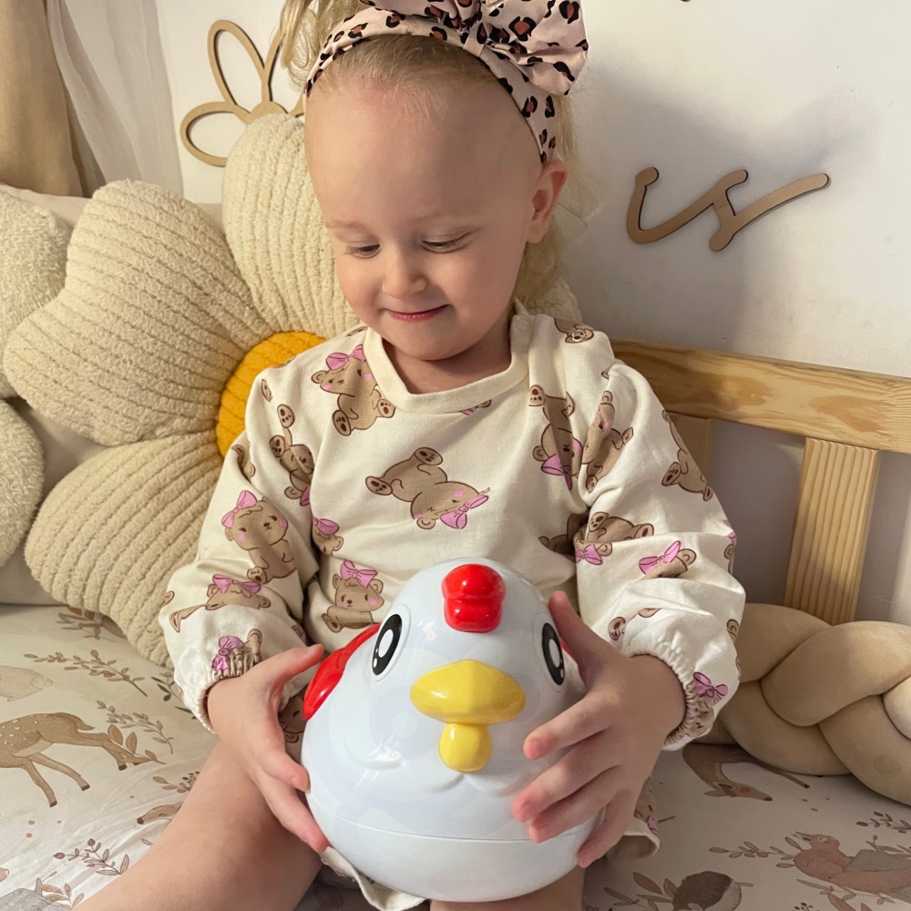 Formų rūšiuoklė WOOPIE Montessori Viščiukas-LEKER-e-vaikas