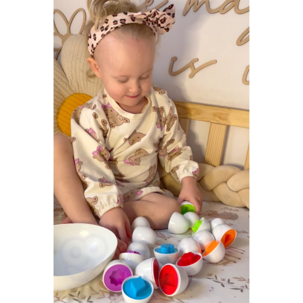 Formų rūšiuoklė WOOPIE Montessori Viščiukas-LEKER-e-vaikas