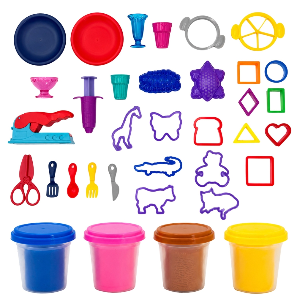 WOOPIE Dough Table Set with Storage 40 pcs. 