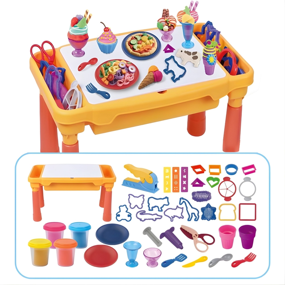 Plastilino žaidimų rinkinys WOOPIE su laikymo dėže, 40 el.
