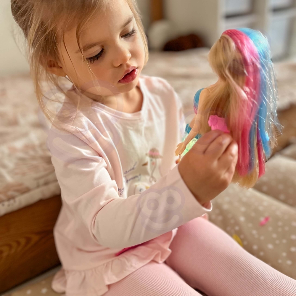 Lėlė undinė Gina WOOPIE Magic Rainbow su aksesuarais-LEKER-e-vaikas
