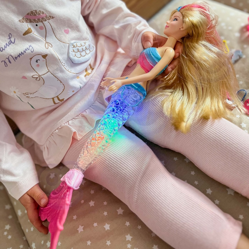 Lėlė undinė Gina WOOPIE Magic Rainbow su aksesuarais-LEKER-e-vaikas