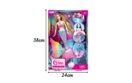 WOOPIE Gina Magic Rainbow Mermaid Doll with Accessories					