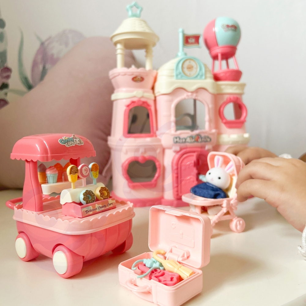Lėlių namelis WOOPIE Bunny Villa-Žaislai, Lėlių namai ir baldai-e-vaikas