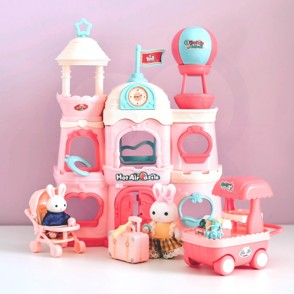 Lėlių namelis WOOPIE Bunny Villa-Žaislai, Lėlių namai ir baldai-e-vaikas