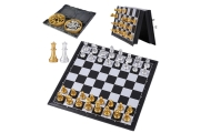 WOOPIE Portable Magnetic Chess Set Gold Silver					