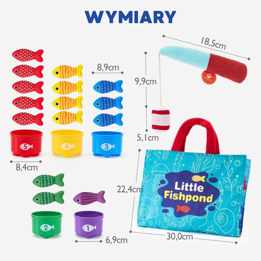 WOOPIE Little Fisherman's Set Learning Counting 22 Pieces 
