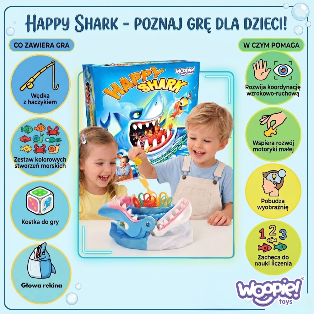 WOOPIE Arcade Game FISHING Hungry Shark BITES DIY 