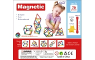 WOOPIE Magnetic Construction Blocks Creative Puzzle 70 pcs.					