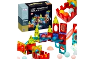 WOOPIE Magnetic Blocks Ball Track Light 75 pcs.					