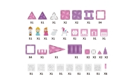 WOOPIE Magnetic Blocks Princess Castle Set 50 pcs.					