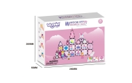 Magnetinis konstruktorius WOOPIE Princesės pilis, 50 vnt-Žaislai, Konstruktoriai, Magnetiniai konstruktoriai-e-vaikas