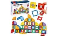 WOOPIE Magnetic Construction Blocks 3D Educational Set Castle 100pcs.					