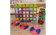 WOOPIE Magnetic Construction Blocks 3D Educational Set Castle 100pcs.					