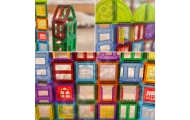 WOOPIE Magnetic Construction Blocks 3D Educational Set Castle 100pcs.					