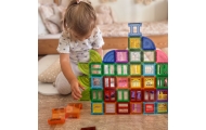 WOOPIE Magnetic Construction Blocks 3D Educational Set Castle 100pcs.					