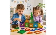 Magnetinis konstruktorius WOOPIE 3D mokomasis rinkinys „Pilis“, 30 vnt-Žaislai, Konstruktoriai, Magnetiniai konstruktoriai-e-vai