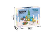WOOPIE Magnetic Construction Blocks 3D Educational Set Castle 30 pcs.					