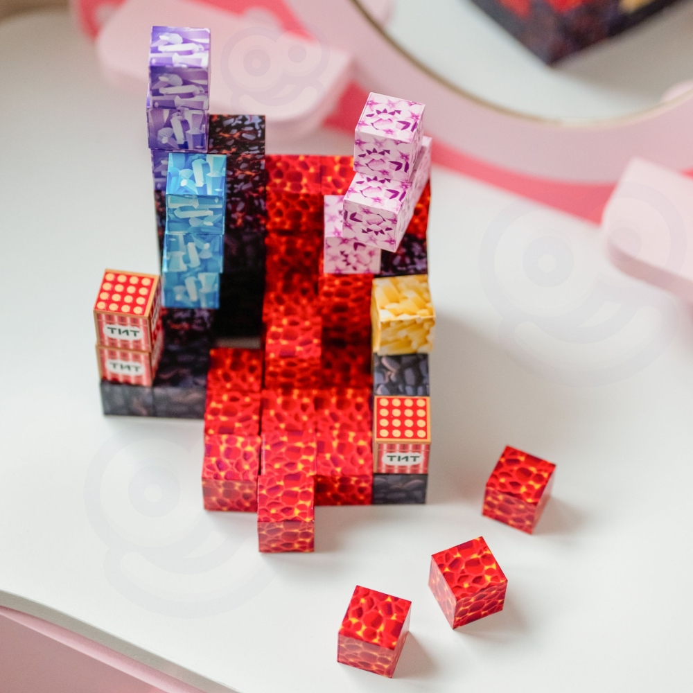 Magnetinis konstruktorius WOOPIE kubeliai Cubes Pixels, 74 vnt-Žaislai, Konstruktoriai, Magnetiniai konstruktoriai-e-vaikas