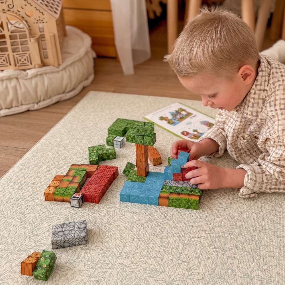 Magnetinis konstruktorius WOOPIE kubeliai World of Blocks, 108 vnt-Žaislai, Konstruktoriai, Magnetiniai konstruktoriai-e-vaikas