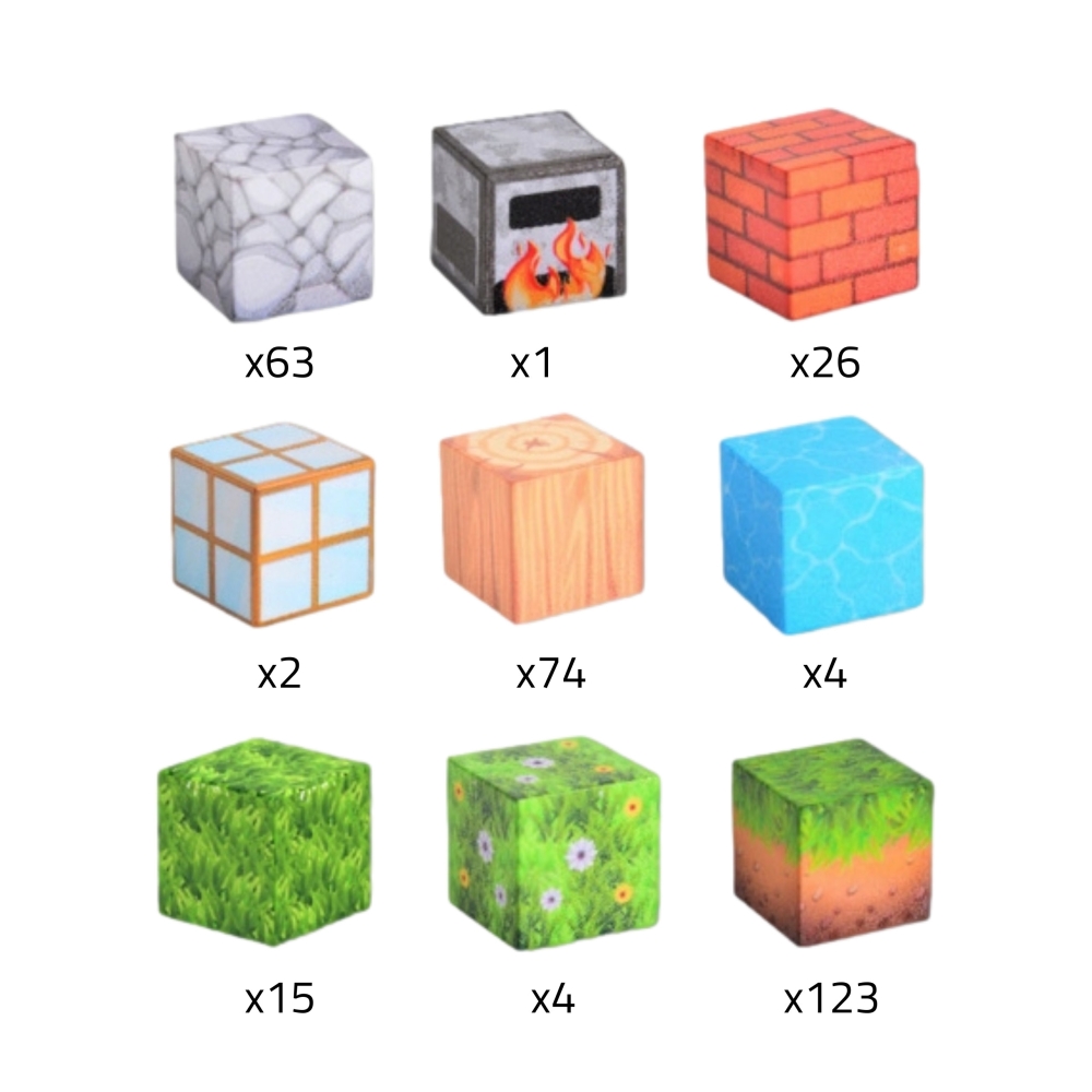 Magnetinis konstruktorius WOOPIE kubeliai World of Blocks, 108 vnt-Žaislai, Konstruktoriai, Magnetiniai konstruktoriai-e-vaikas