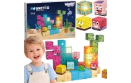 Woopie Magnetic Cubes 63 el Montessori Ocean Puzzle Game 3D					