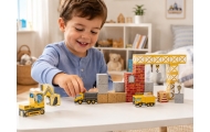 WOOPIE Magnetic Construction Cubes Construction Site 49 pcs.					