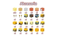 WOOPIE Magnetic Construction Cubes Construction Site 49 pcs.					