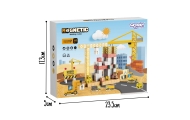 Magnetinis konstruktorius WOOPIE blokeliai, statybinis kranas, ekskavatorius, 3D 165 vnt-Žaislai, Konstruktoriai, Magnetiniai ko