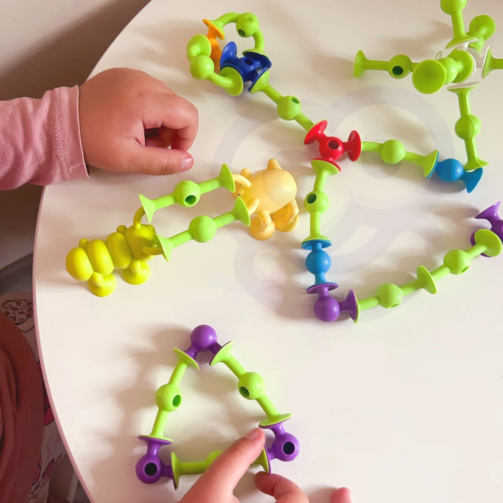 WOOPIE Suction Cup Building Blocks - Crazy Animals 