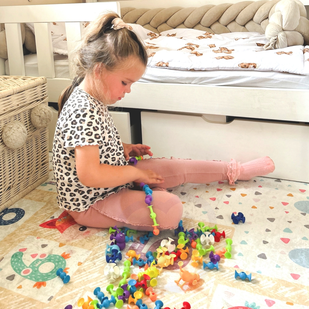 WOOPIE Suction Cup Building Blocks - Crazy Animals 