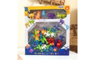 Statybinis konstruktorius WOOPIE su siurbtukais Crazy Animals-LEKER-e-vaikas
