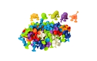 Statybinis konstruktorius WOOPIE su siurbtukais Crazy Animals-LEKER-e-vaikas