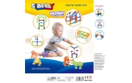 Statybinis konstruktorius WOOPIE su siurbtukais Crazy Animals-LEKER-e-vaikas
