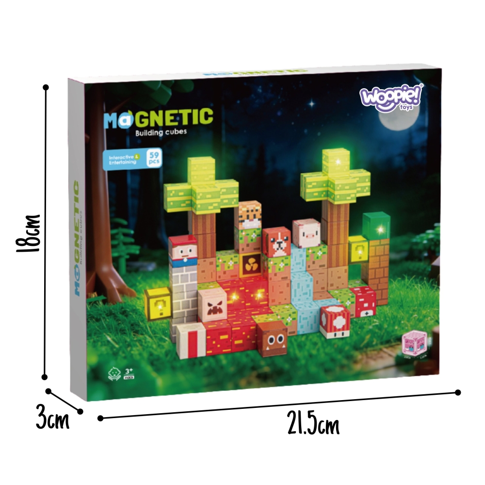 WOOPIE Magnetic Building Blocks Forest 75 pcs.					