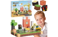 Magnetinis konstruktoriu WOOPIE statybiniai blokeliai „Statybvietė“, 115 el.