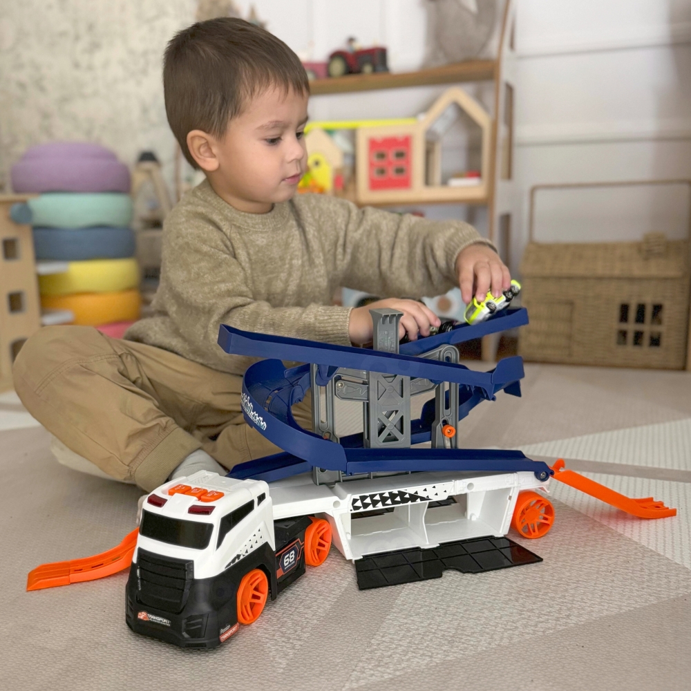 WOOPIE Interactive Truck Tow Truck Track with Sound and Light 