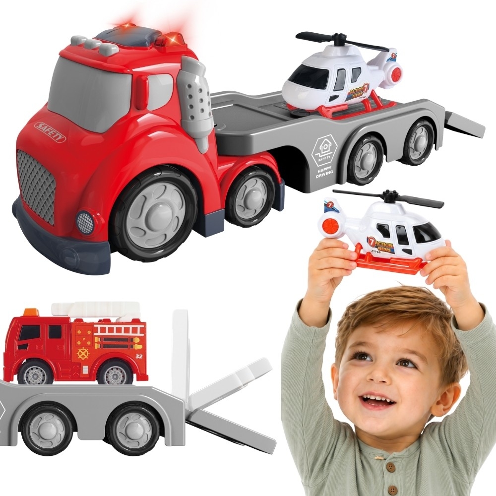 WOOPIE Red Fire Department City Truck Sound and Light Effects					
