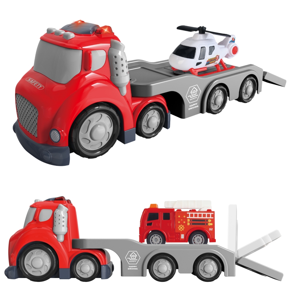 WOOPIE Red Fire Department City Truck Sound and Light Effects 