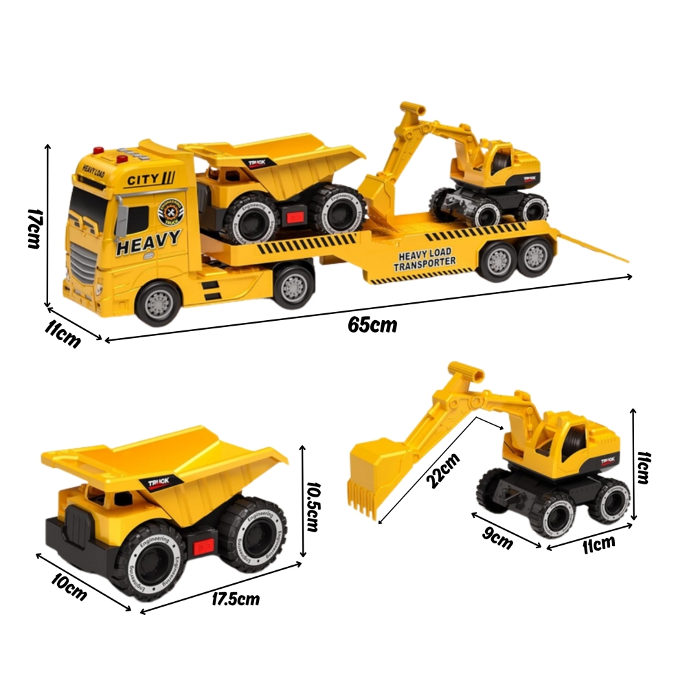 WOOPIE Construction Vehicle Tow Truck 