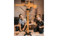 WOOPIE Remote Controlled Crane 103cm R/C Truck Excavator + 4 Accs.					