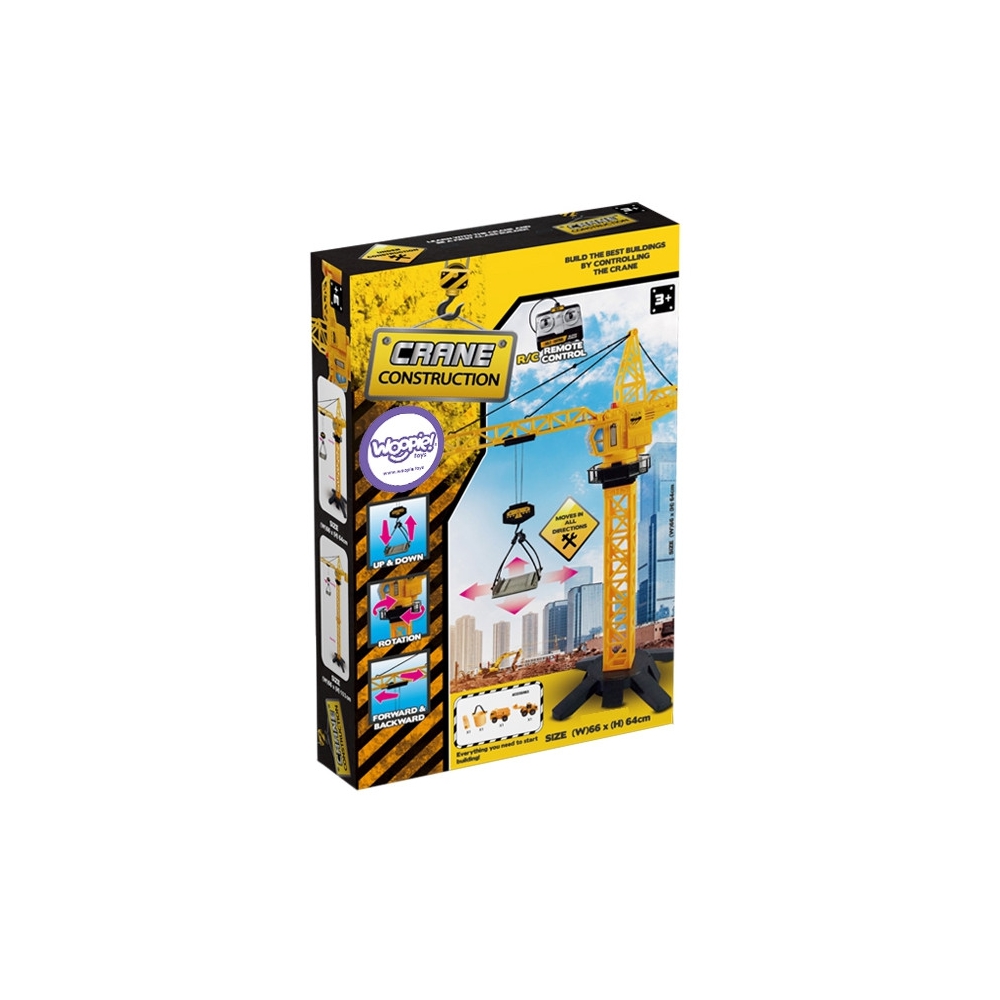 WOOPIE Remote Controlled Crane 103cm R/C Truck Excavator + 4 Accs. 